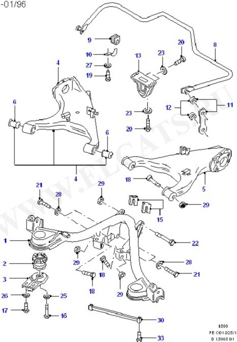 Cross Member/Rear Suspension Arms ( )