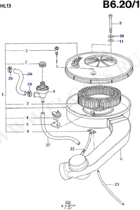 Engine Air Intake/Emission Control (CVH)