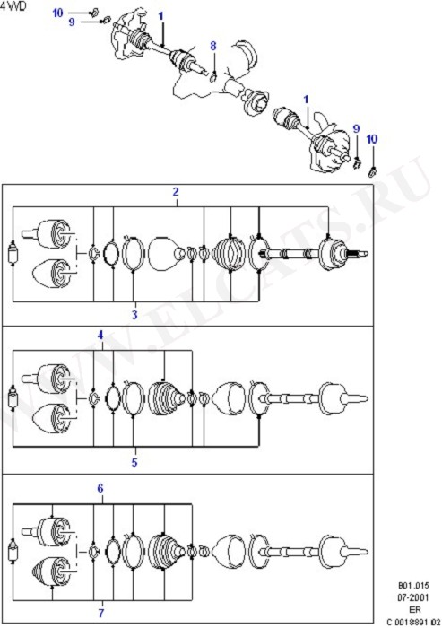 Drive Shaft - Front Axle Drive (Suspension,Drive Shaft & Axle-Front)