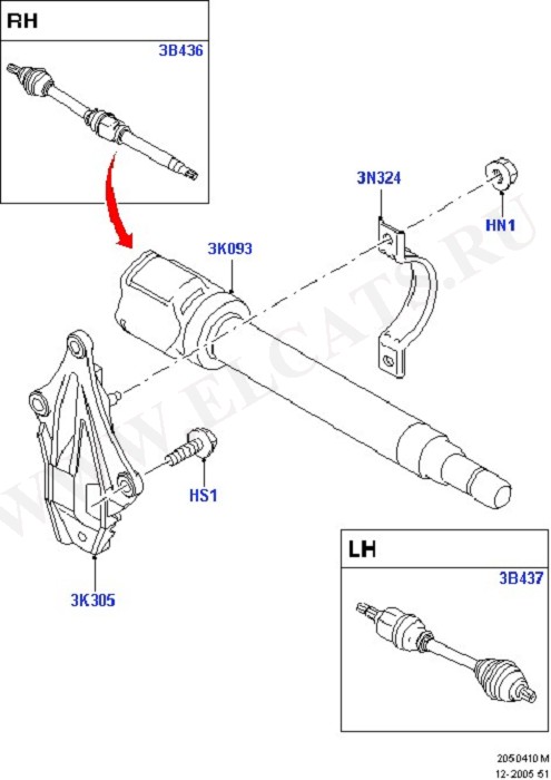 Drive Shaft - Front Axle Drive (  -  )