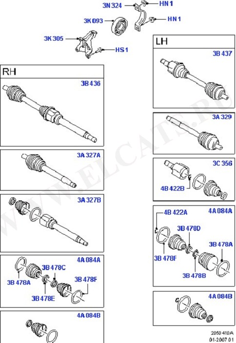 Drive Shaft - Front Axle Drive (  -  )