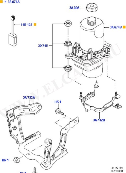 Power Steering Pump Mounting ( ,   )