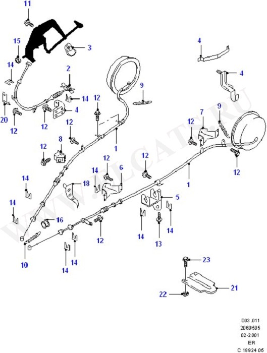 Parking Brake Lever And Cables ( )