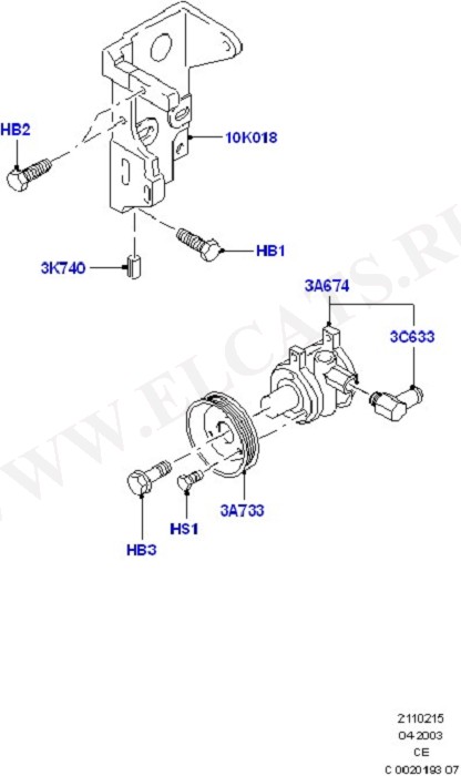 Power Steering Pump Mounting ( ,   )