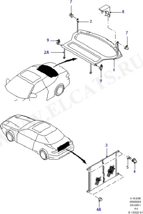 Rear Package Tray And Luggage Net ( )