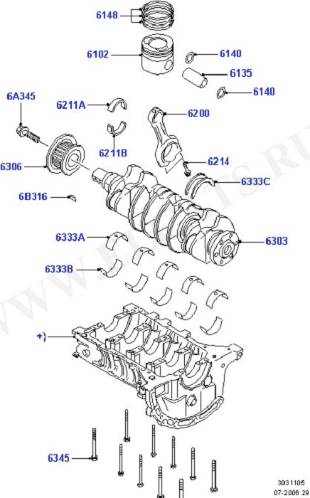 Crankshaft, Pistons And Flywheel ( )