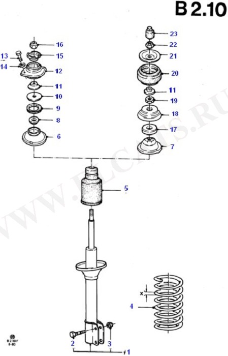 Front Springs/Front Shock Absorbers (   )