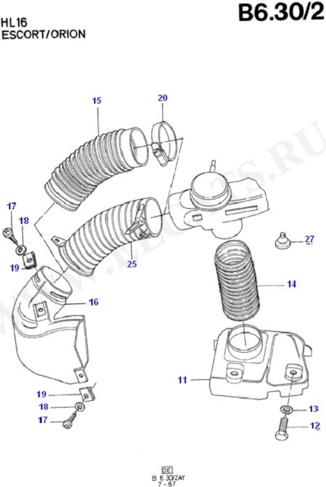 Engine Air Intake/Emission Control (CVH)