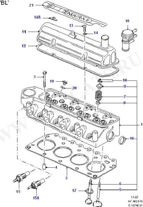 Cylinder Head/Valves/Manifolds/EGR (OHV/HCS)
