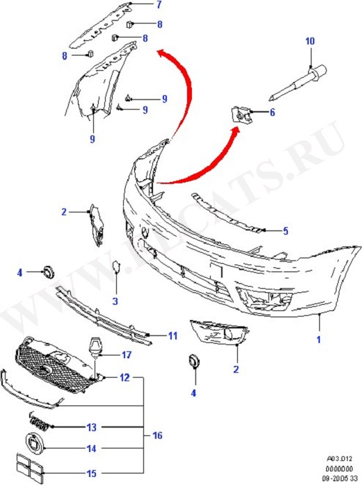 Radiator Grille And Front Bumper (Radiator Grille,Front Bumper & Hood)