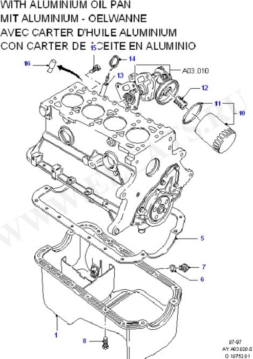 Oil Pump/Pan/Filter/Level Indicator (OHV/HCS)