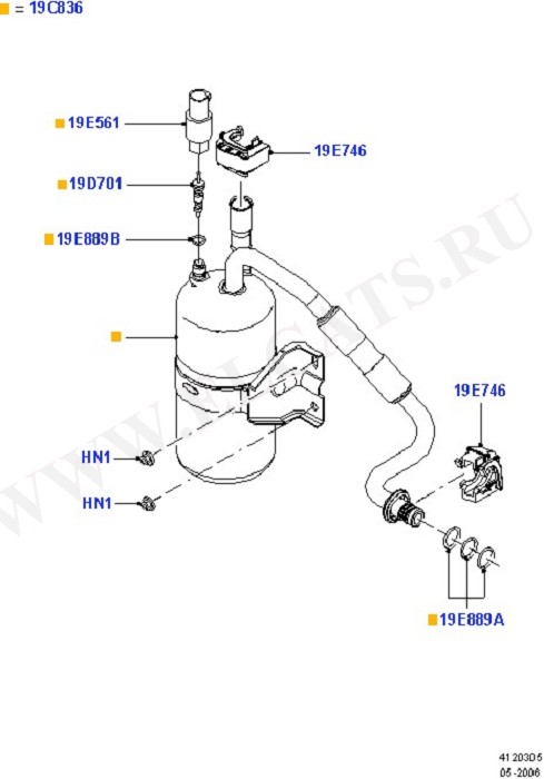 Air Conditioning Accumulator Front (A/C Accumulator, Condensr/Compressr)