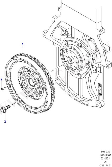 Clutch, Clutch Housing & Flywheel (Lynx Engine)