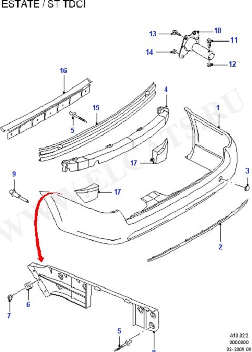 Rear Bumper (Rear Panels/Bumper & Package Tray)
