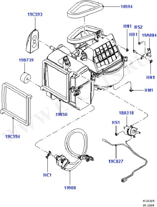Heater/Air Cond.External Components (   )