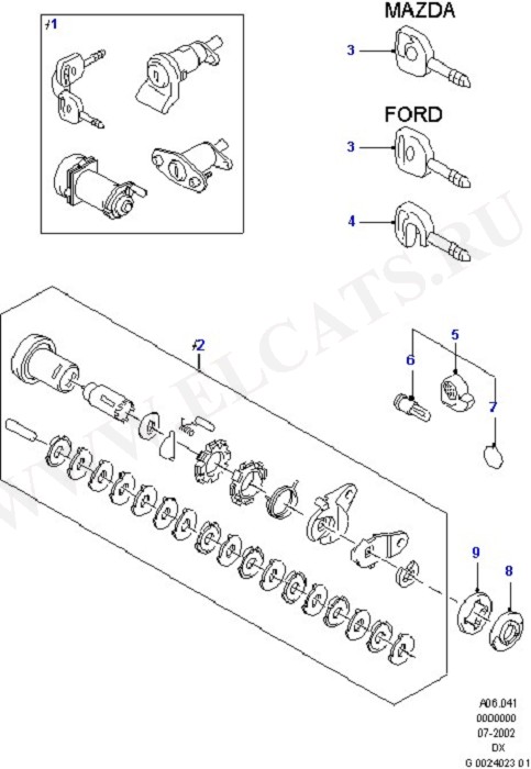 Vehicle Lock Sets And Repair Kits (   )