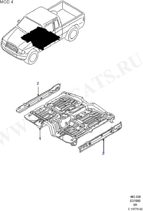 Floor Pan And Members - Front (Floor Panels And Floor Members)