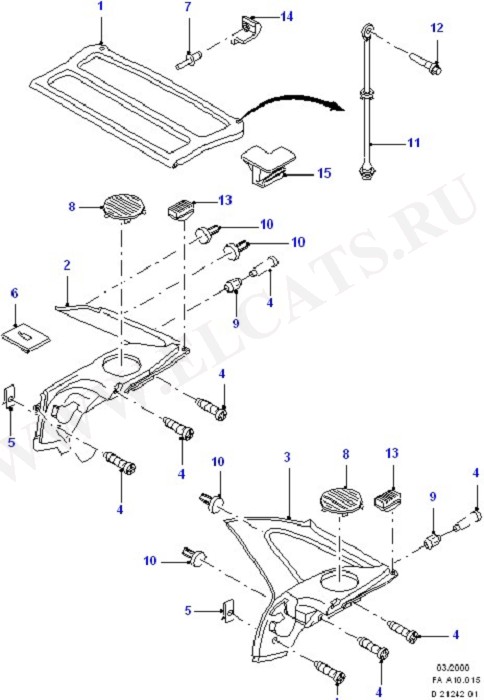 Rear Package Tray Trim (Rear Panels/Bumper & Window)