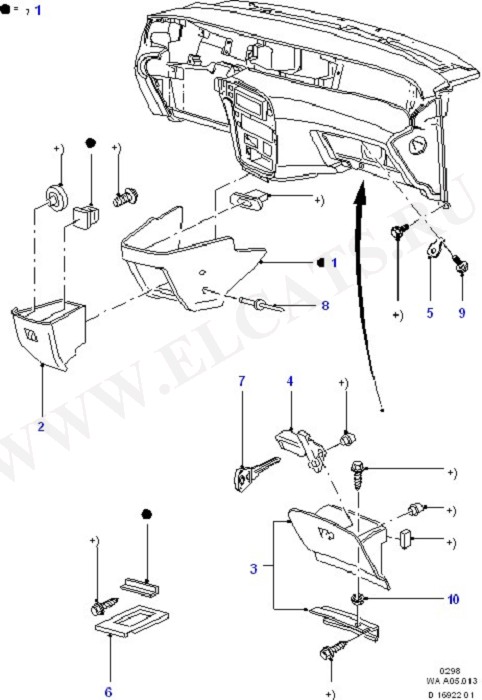 Instrument Panel Stowage Boxes (Instrument Panel)