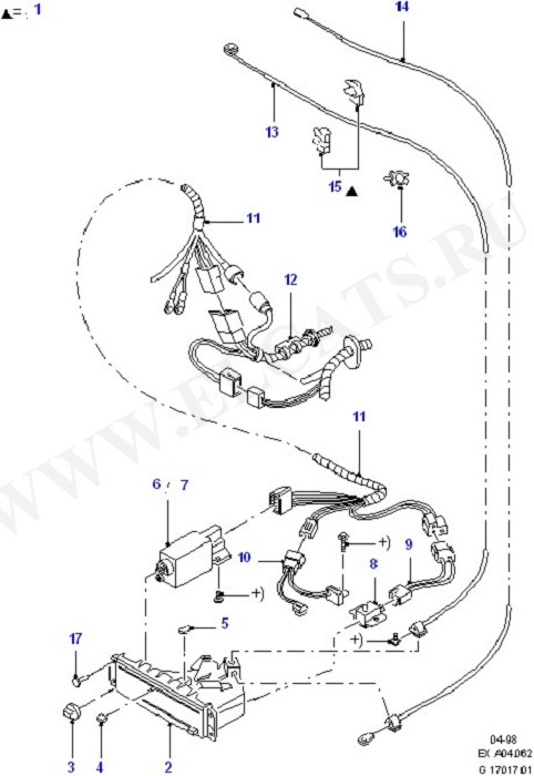 Heater & Air Cond System Components (Dash Panel/Apron/Heater/Windscreen)