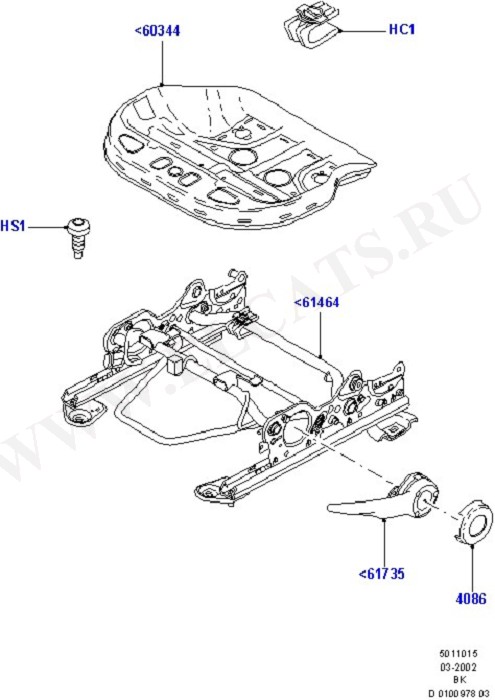 Front Seat Base (Seats And Related Parts)