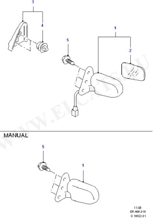 Exterior Rear View Mirror (   )