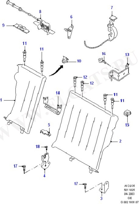 Rear Seat Back (Seats And Covers)