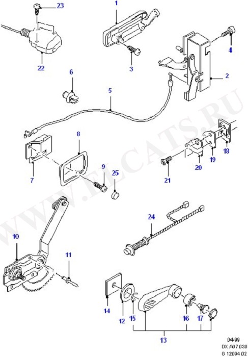 Rear Door Lock And Window Controls (Rear Doors And Related Parts)