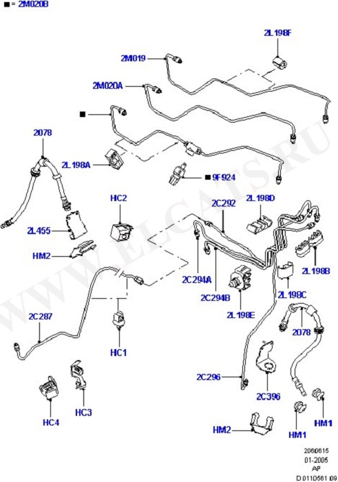 Front Brake Pipes ( -  )