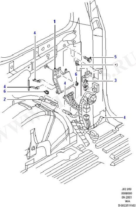 Parking Distance Control (Wiring System & Related Parts)