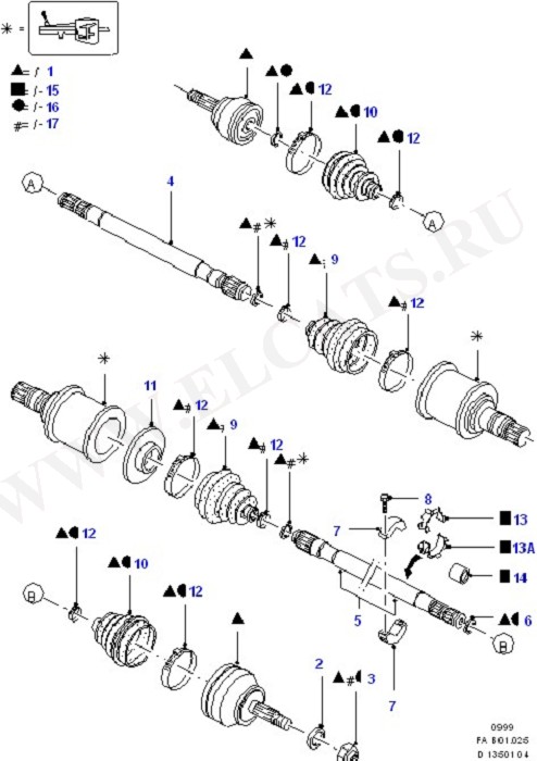 Drive Shaft - Front Wheel Drive (  /  /  )