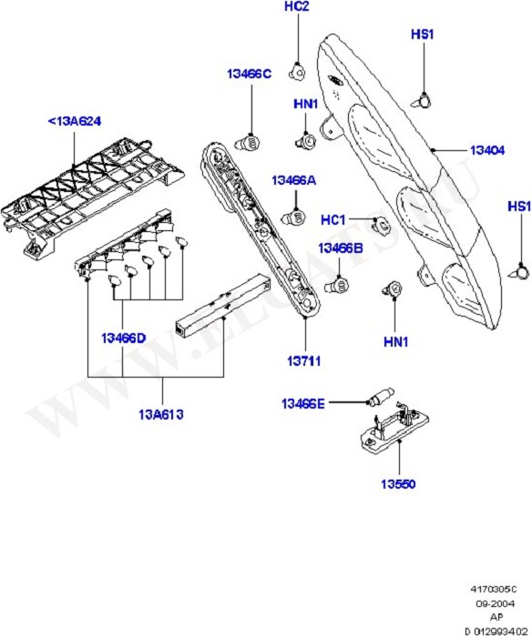 Rear Lamps (Rear & Roof Width Marker Lamps)