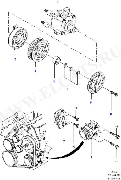 Air Conditioning - Compressor (Dash Panel/Apron/Heater/Windscreen)