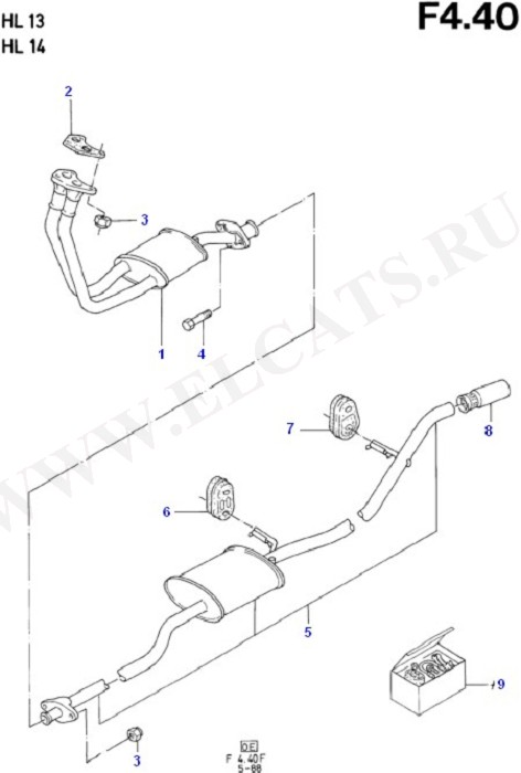 Exhaust System Less Catalyst (Exhaust System And Heat Shields)