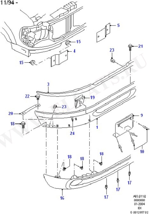 Front Bumpers (Radiator Grille,Front Bumper & Hood)