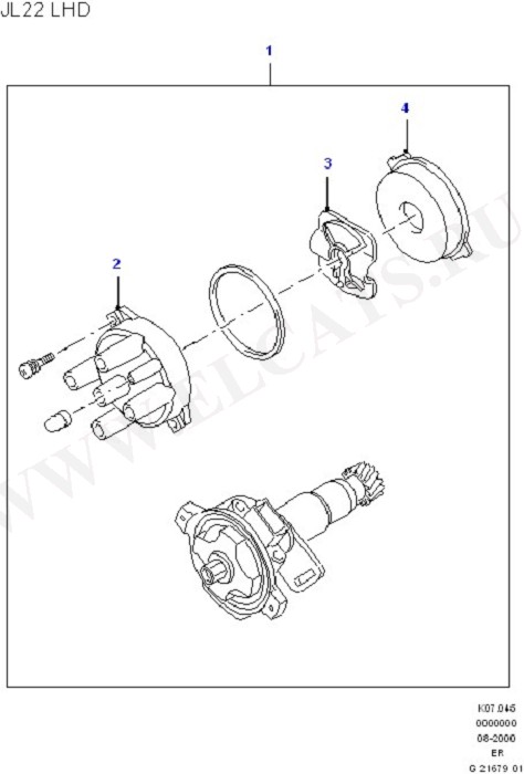 Distributor Components (Alternator/Starter Motor & Ignition)