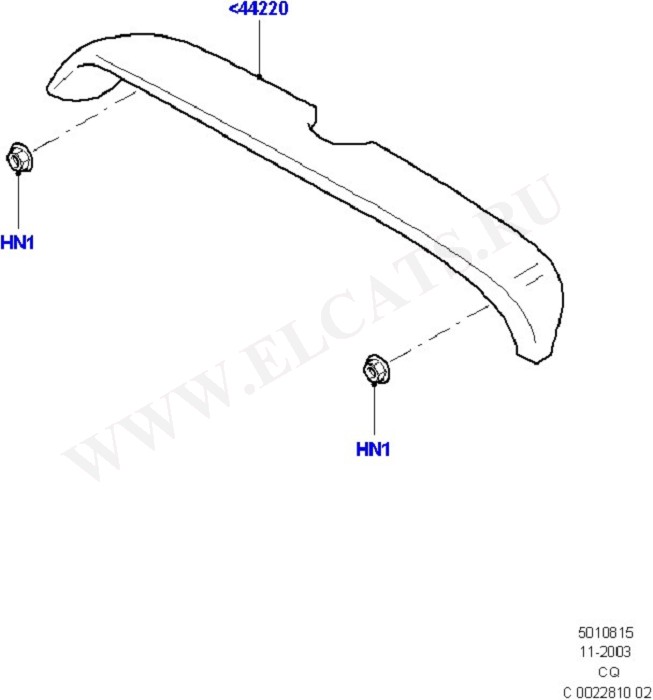 Spoiler And Related Parts (Mouldings, Spoilers & Roof Bars)