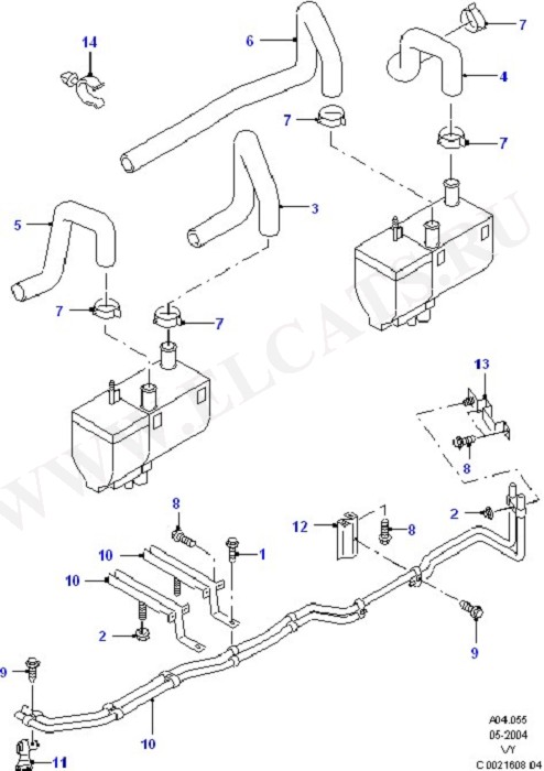 Auxiliary Fuel Fired Pre-Heater (Dash Panel/Apron/Heater/Windscreen)