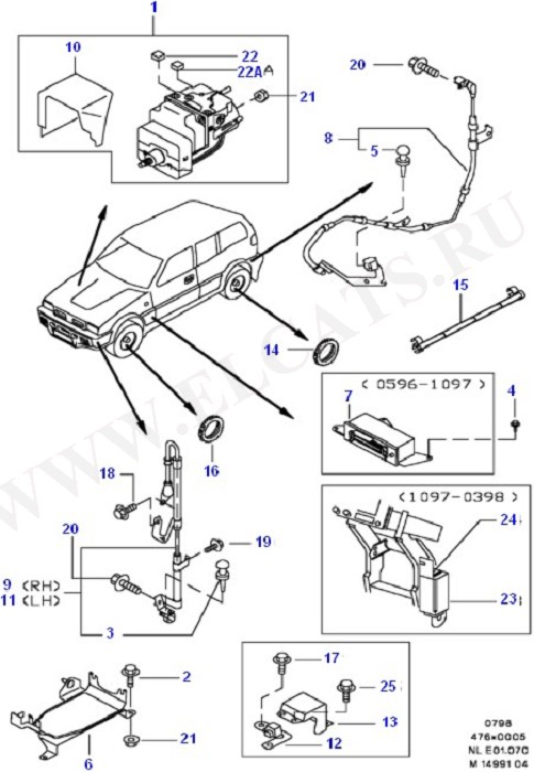 Anti-Lock Braking System (Master Cyl/Brake Booster/Pipes/ABS)