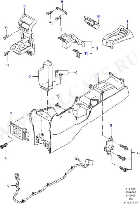 Console - Floor (Floor Mats/Insulators & Console)