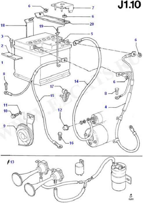 Battery And Battery Cables/Horn (Battery)