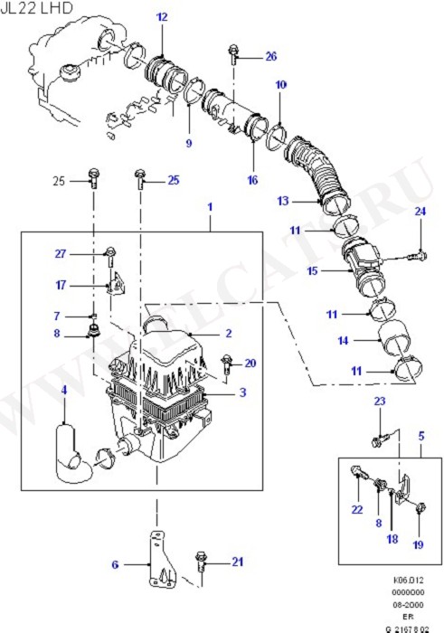 Air Cleaner & Related Parts (Engine Air Intake/Emission Control)