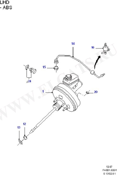 Brake Booster (Brake Pipes/ABS/Brake System Valves)