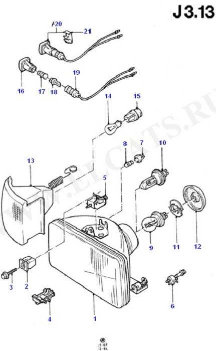 Headlamps And Front Flasher Lamps (   )