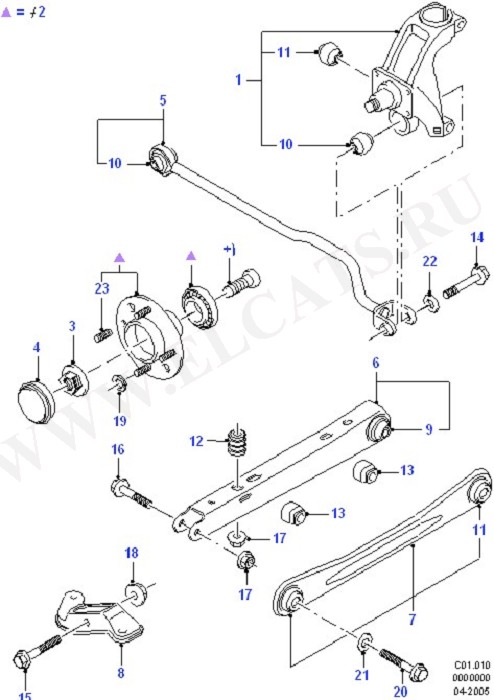 Rear Knuckle And Suspension Arms ( )