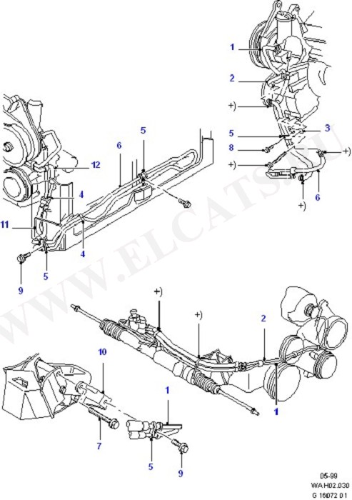 Supply & Return Hoses - Power Strg (Power Steering Pump And Hoses)