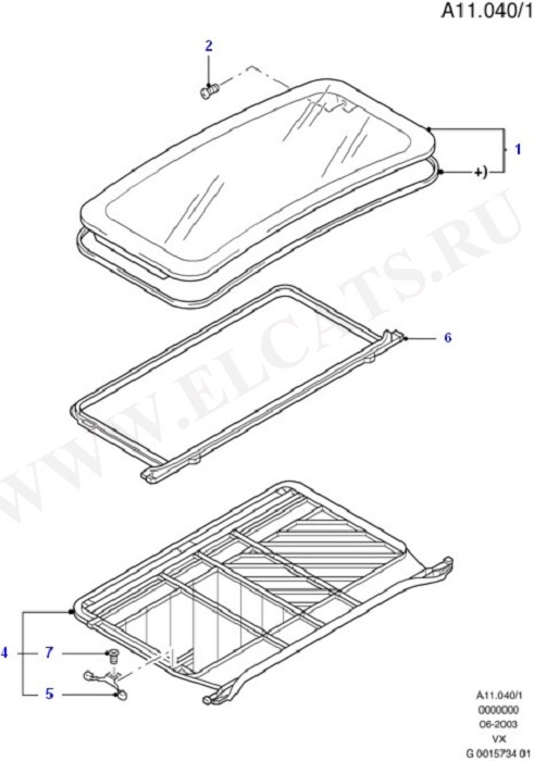 Sliding Roof (Roof Panels/Trim & Sun Roof)