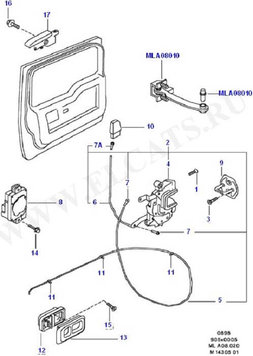 Tailgate Lock Control (Tailgate And Related Parts)