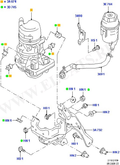 Power Steering Pump Mounting ( ,   )