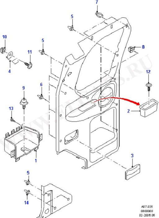 Rear Door Trim Installation (Rear Doors And Related Parts)